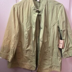 Coldwater Creek Sage Green Utility Jacket